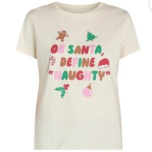 “Define Naughty” Christmas Graphic Tee